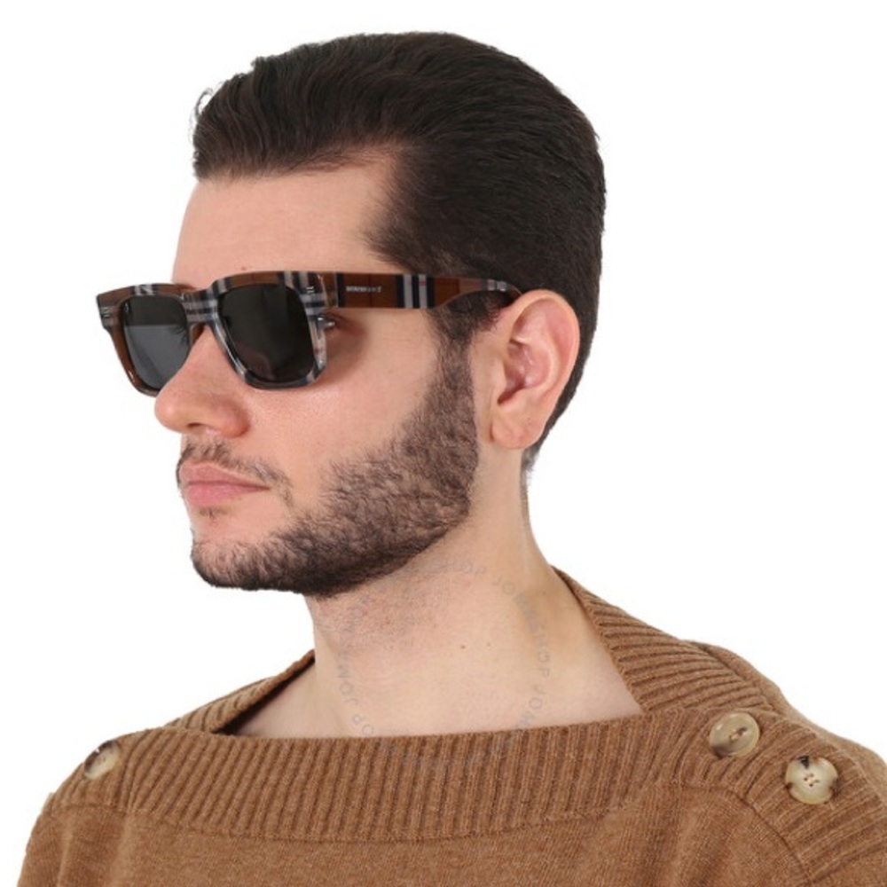 💯 - New Authentic BURBERRY
Dark Gray Square Men's Sunglasses